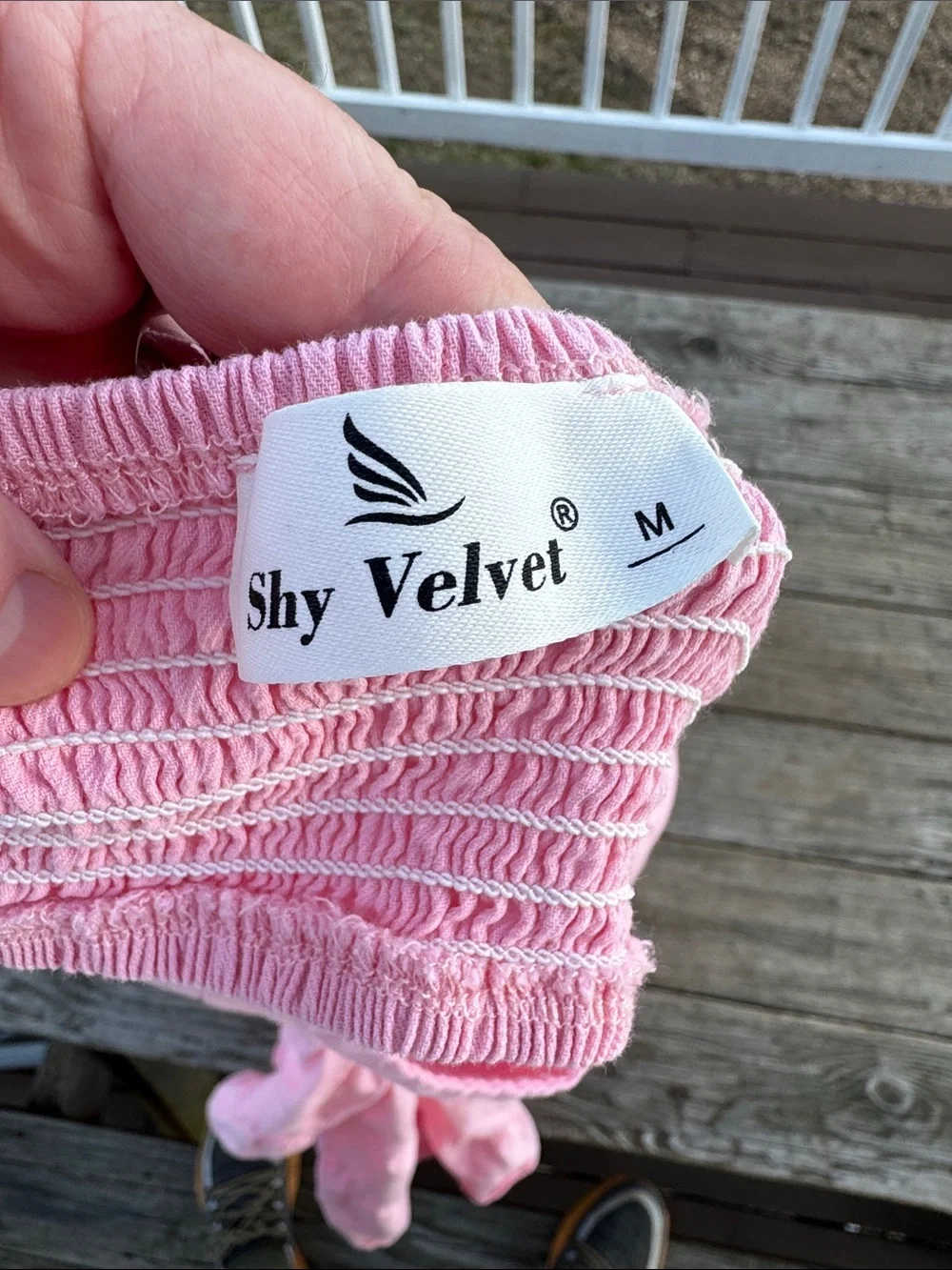 Shy Velvet Light Pink Cute Out Tiered Dress size Medium